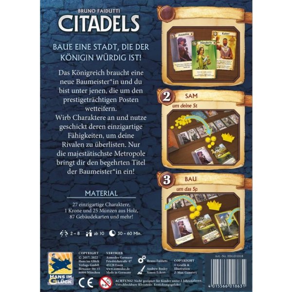 Citadels -  Kartenspiel