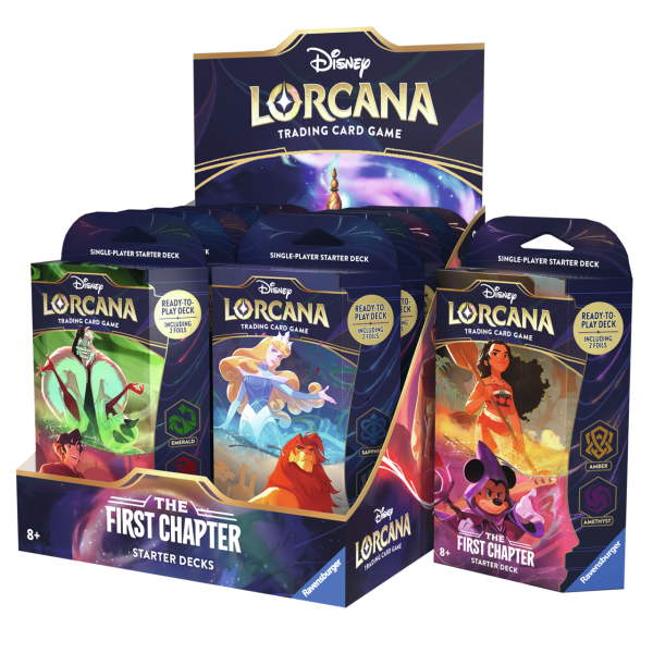 Disney Lorcana: The First Chapter - Display mit 12 Starter Decks (Englisch)
