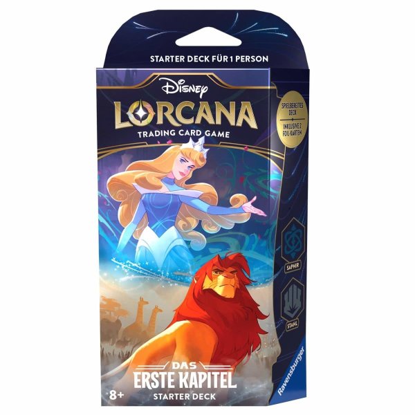 Disney Lorcana: Das Erste Kapitel - Starter Deck Saphir und Stahl (Deutsch)
