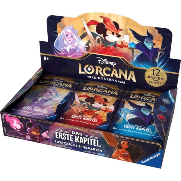 Disney Lorcana: Das Erste Kapitel - Display mit 24 Booster Packs (Deutsch) - Reprint