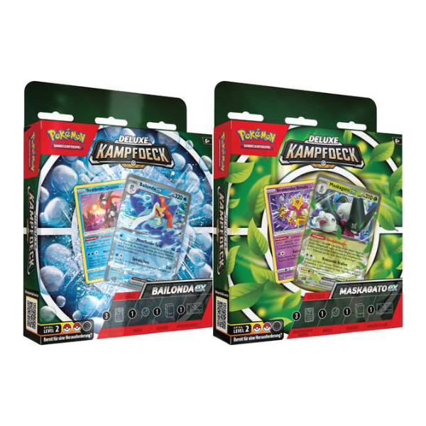 Pokemon Beide Deluxe Kampf Decks - Maskagato ex &amp; Bailonda ex (2 Decks, deutsch)