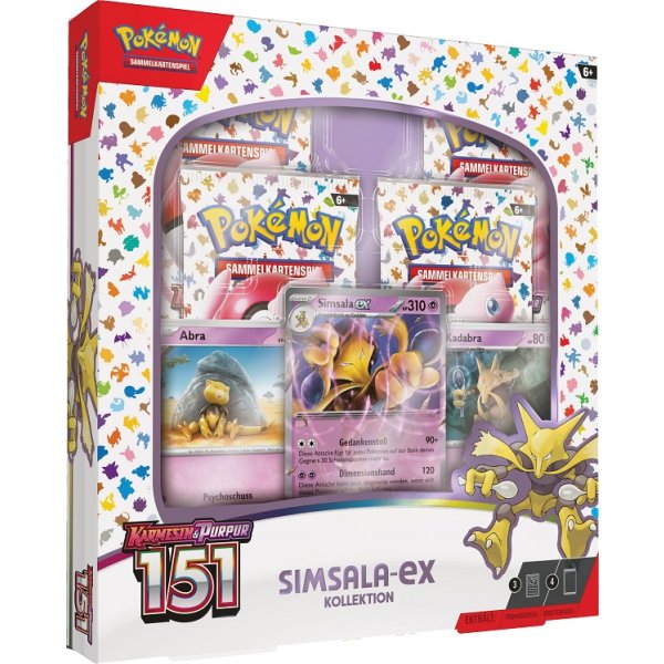 Karmesin &amp; Purpur Pokemon 151 Simsala ex Kollektion (deutsch)