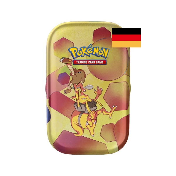 Karmesin &amp; Purpur Pokemon 151 Kadabra &amp; Kicklee Mini Tin (deutsch)