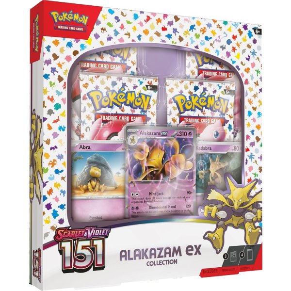 Scarlet &amp; Violet Pokemon 151 Alakazam ex Collection (englisch)