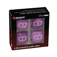 Ultra Pro Magic Deluxe D6 Loyalty W&uuml;rfel Set - Swamp Purple (4 St&uuml;ck)