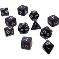 Ultra Pro Eclipse 11 Dice Set - W&uuml;rfelset - Jet Black (11 St&uuml;ck)