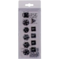 Ultra Pro Eclipse 11 Dice Set - W&uuml;rfelset - Jet Black (11 St&uuml;ck)