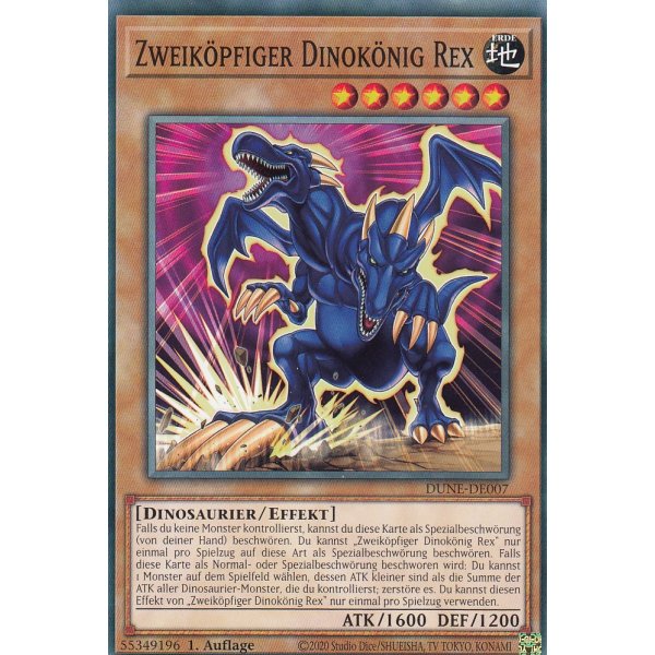 Zweik&ouml;pfiger Dinok&ouml;nig Rex DUNE-DE007