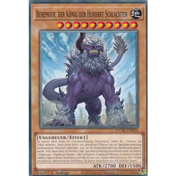 Behemoth, der K&ouml;nig der Hundert Schlachten DUNE-DE024