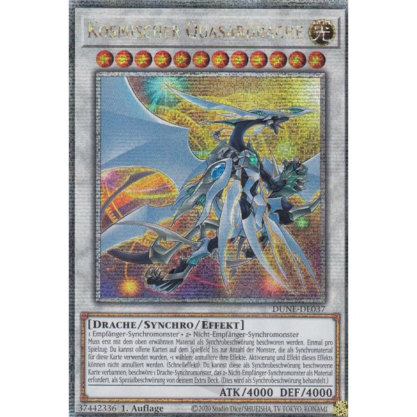Kosmischer Quasardrache (Quarter Century Secret Rare) DUNE-DE037-Quarter-Century-Secret-Rare