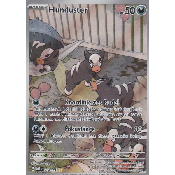 Hunduster 204/197 Illustration Rare