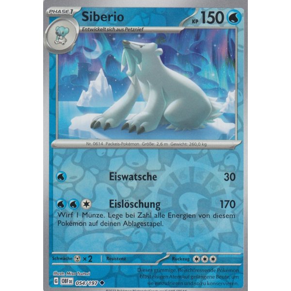 Siberio 054/197 REVERSE HOLO