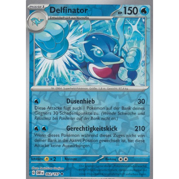 Delfinator 062/197 Holo REVERSE HOLO