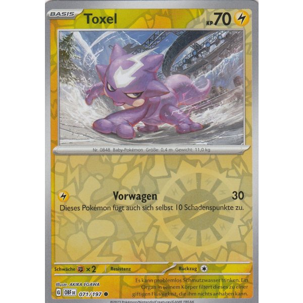 Toxel 071/197 REVERSE HOLO