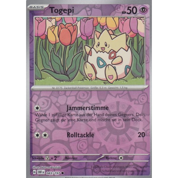 Togepi 083/197 REVERSE HOLO