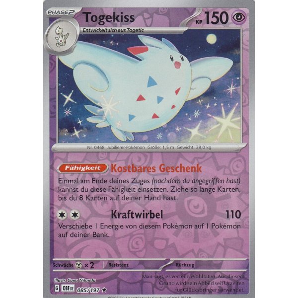 Togekiss 085/197 Holo REVERSE HOLO