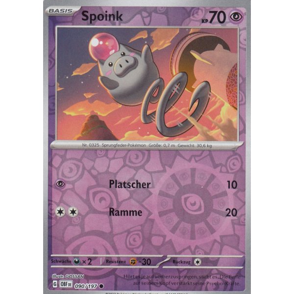 Spoink 090/197 REVERSE HOLO