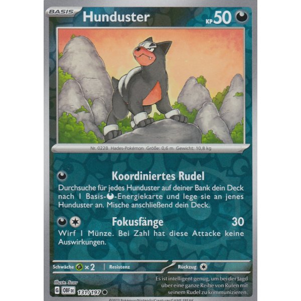 Hunduster 131/197 REVERSE HOLO