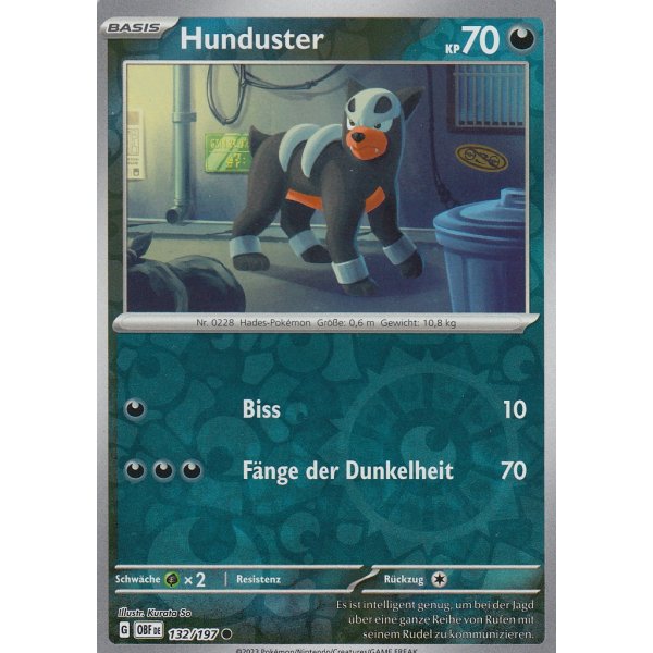 Hunduster 132/197 REVERSE HOLO