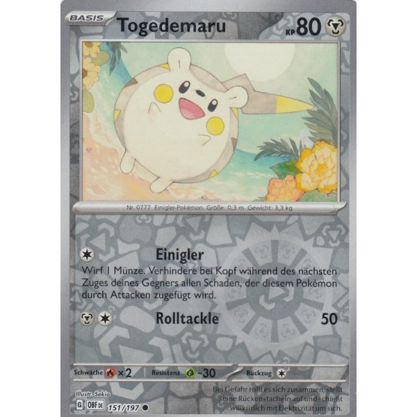 Togedemaru 151/197 REVERSE HOLO