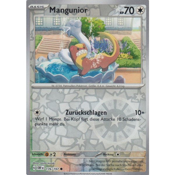 Mangunior 176/197 REVERSE HOLO