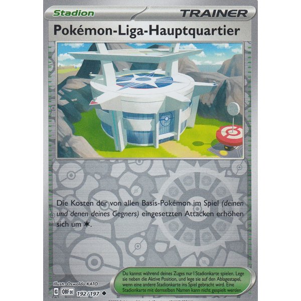 Pok&eacute;mon-Liga Hauptquartier 192/197 REVERSE HOLO