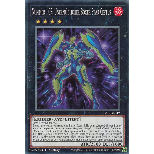 Nummer 105: Unerm&uuml;dlicher Boxer Star Cestus LD10-DE042