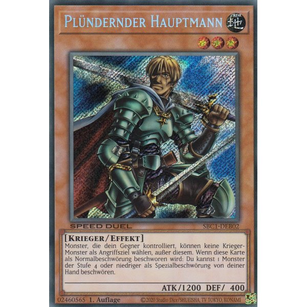 Pl&uuml;ndernder Hauptmann (Secret Rare) SBC1-DEB02-Secret-Rare