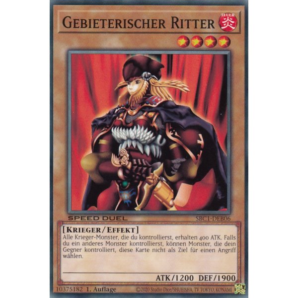 Gebieterischer Ritter SBC1-DEB06