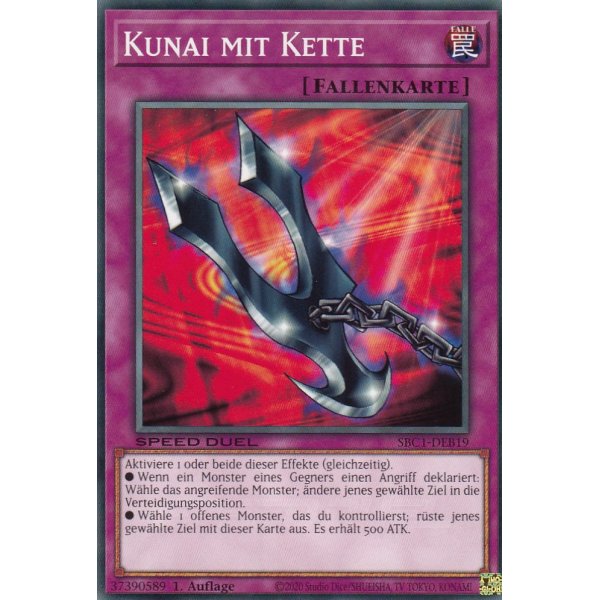 Kunai mit Kette SBC1-DEB19