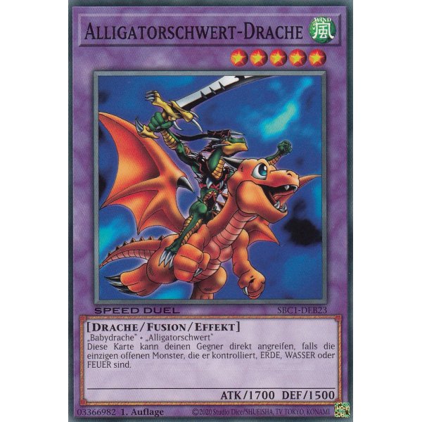 Alligatorschwert-Drache SBC1-DEB23