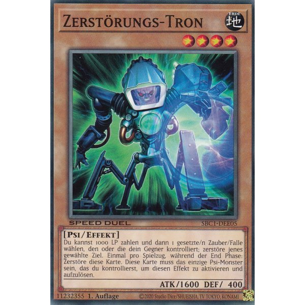 Zerst&ouml;rungs-Tron SBC1-DEE05