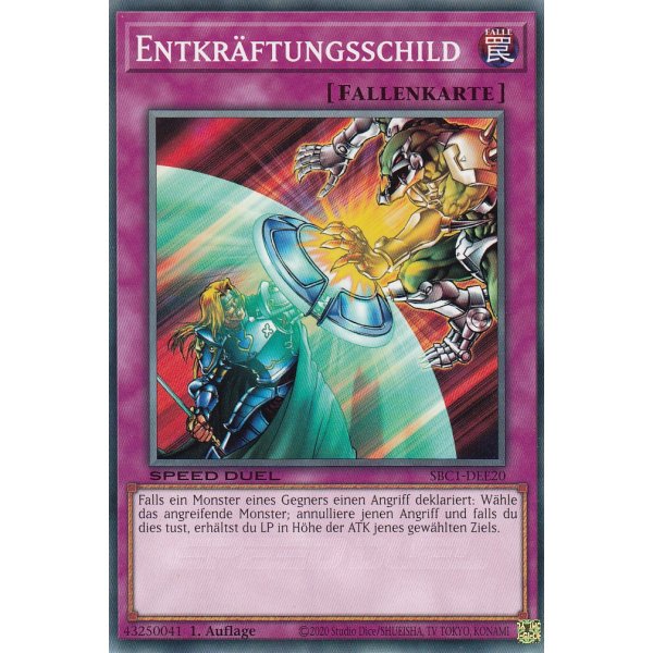 Entkr&auml;ftungsschild SBC1-DEE20