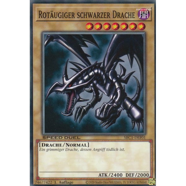 Rot&auml;ugiger schwarzer Drache SBC1-DEF01