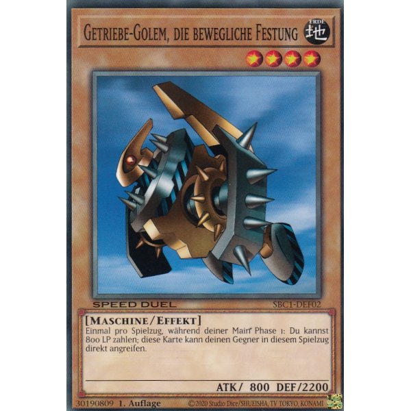 Getriebe-Golem, Die Bewegliche Festung SBC1-DEF02