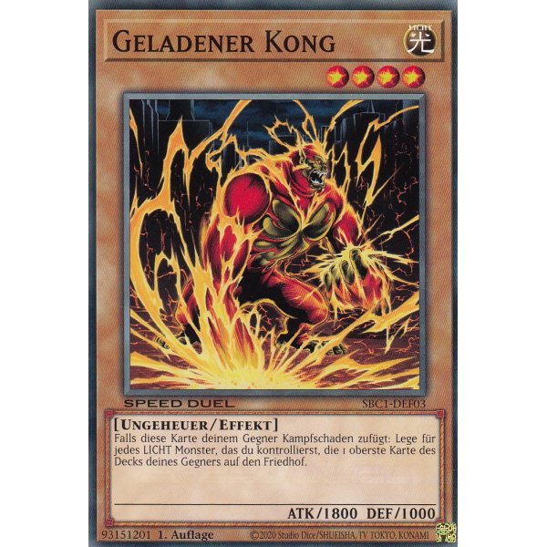 Geladener Kong SBC1-DEF03