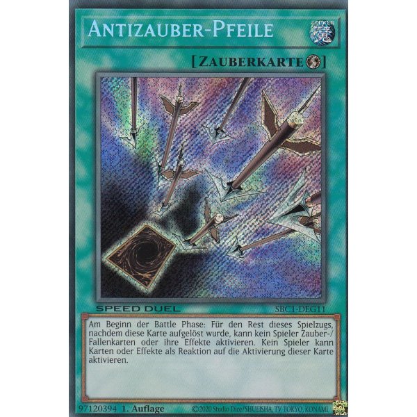 Antizauber-Pfeile (Secret Rare) SBC1-DEG11-Secret-Rare