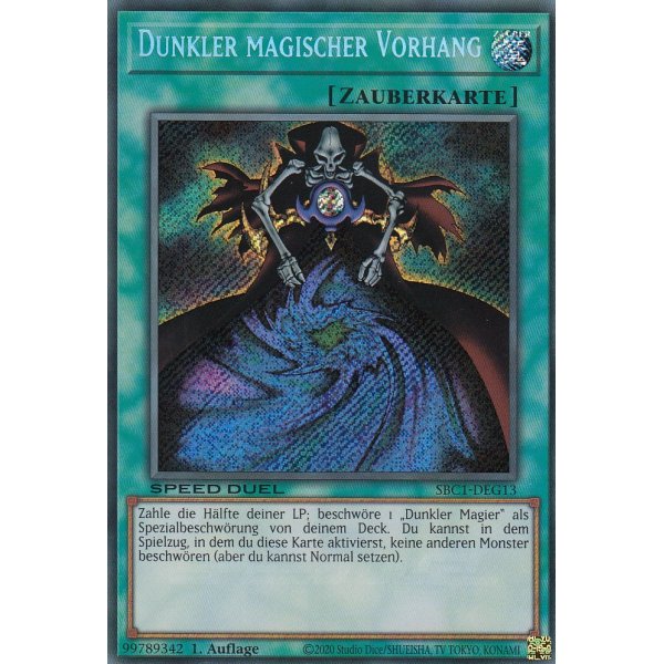 Dunkler magischer Vorhang (Secret Rare) SBC1-DEG13-Secret-Rare