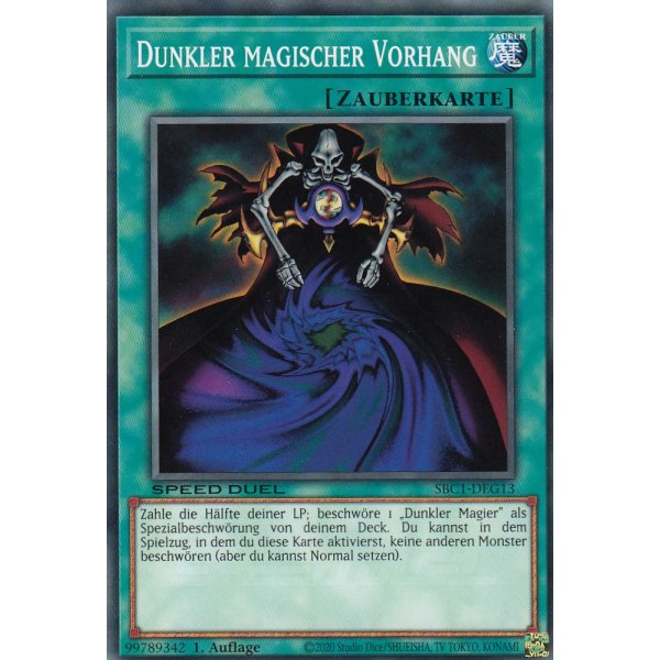 Dunkler magischer Vorhang SBC1-DEG13