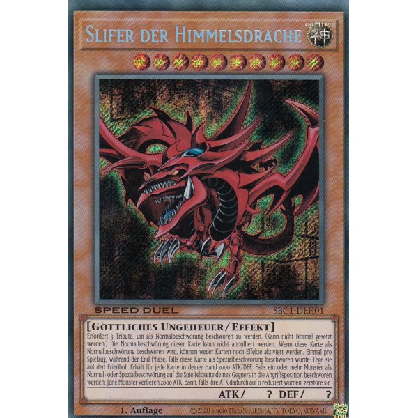Slifer der Himmelsdrache (Secret Rare) SBC1-DEH01-Secret-Rare