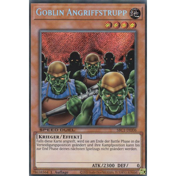 Goblin Angriffstrupp (Secret Rare) SBC1-DEI06-Secret-Rare