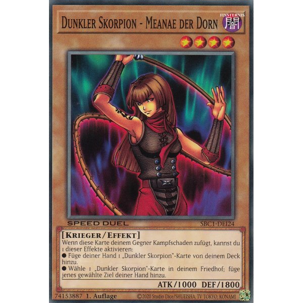 Dunkler Skorpion - Meanae der Dorn SBC1-DEI24
