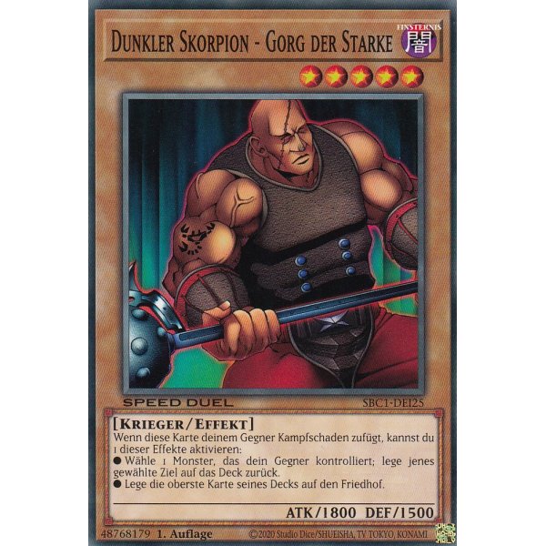 Dunkler Skorpion - Gorg der Starke SBC1-DEI25