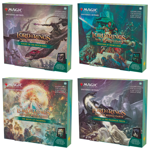 The Lord of the Rings: Tales of Middle-earth Scene Boxen (alle 4, englisch)