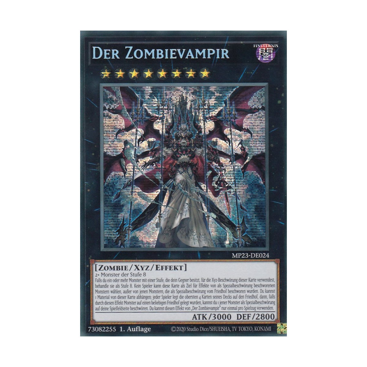 Yugioh Card: The Zombie Vampire - MP23-EN024 - Prismatic Secret Rare 1st  Edition