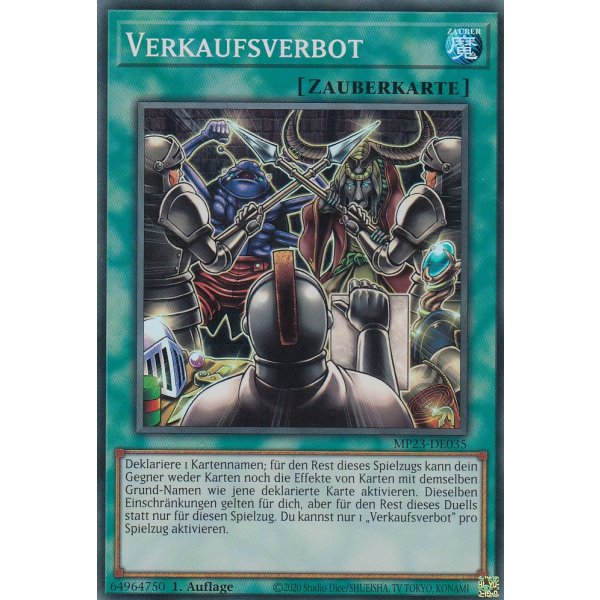 Verkaufsverbot MP23-DE035