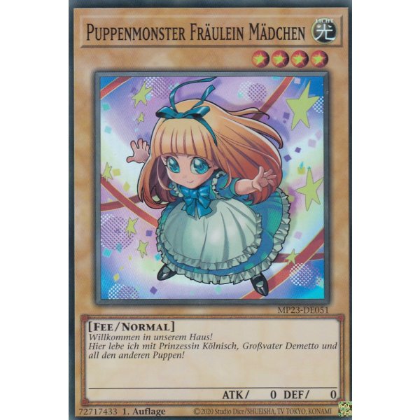 Puppenmonster Fr&auml;ulein M&auml;dchen MP23-DE051