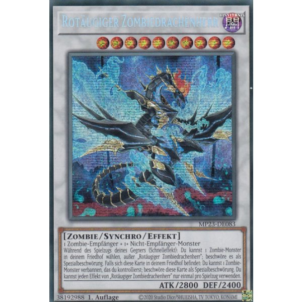 Rot&auml;ugiger Zombiedrachenherr MP23-DE083