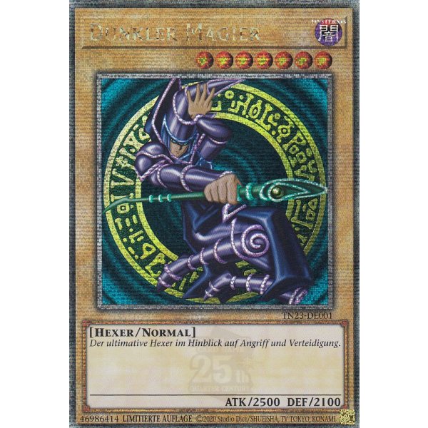 Dunkler Magier (Quarter Century Secret Rare) TN23-DE001-Quarter Century Secret-Rare