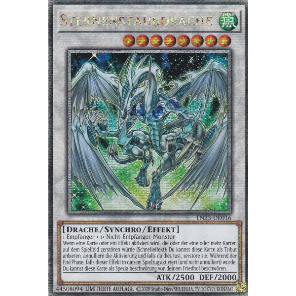 Sternenstaubdrache (Quarter Century Secret Rare) TN23-DE016-Quarter Century Secret-Rare